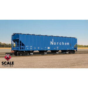 Scale Trains HO Rivet Counter PS 5820 Covered Hopper Norchem "Blue"