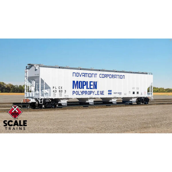 Scale Trains HO Rivet Counter PS 5820 Covered Hopper Novamont "Moplen"