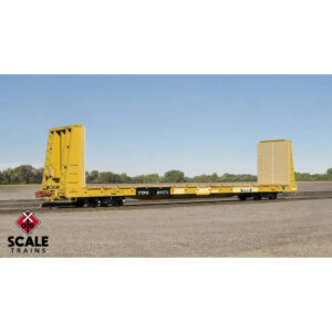 Scale Trains HO Rivet Counter F68AH Bulkhead Flat Car Trailer Train "Patched Speed Logo"