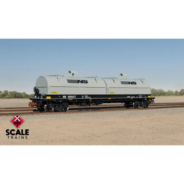 Scale Trains HO Rivet Counter Thrall 48' 2-Hood Coil Car Norfolk Southern "NW, Gray Hoods"