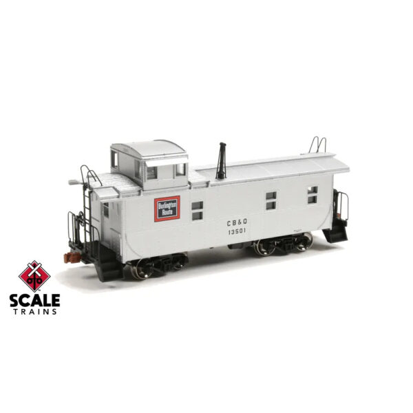 Scale Trains HO Kit Classic Steel Cupola Caboose Chicago Burlington & Quincy