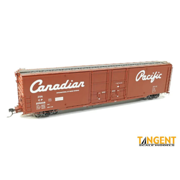 Tangent HO 60' Greenville Double Door Box Car Canadian Pacific "Delivery Red 3-1966"