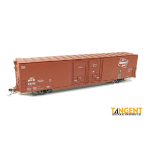 Tangent HO 60' Greenville Double Door Box Car Milwaukee Road "Red Repaint 1973+"