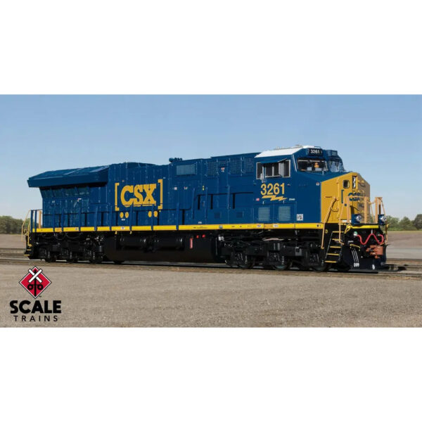 Scale Trains HO Rivet Counter Tier 4 ET44AH CSX "Boxcar, Square Exhaust" w/ DCC & Sound