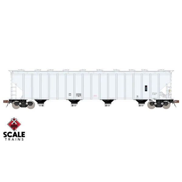 Scale Trains HO Rivet Counter PS 5820 Covered Hopper Data Only "Late Body, Peaked Roof"