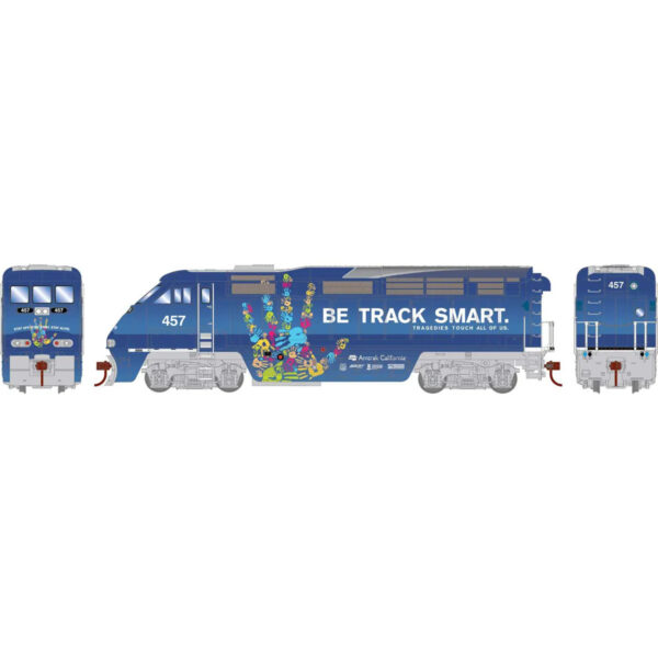 Athearn HO F59PHI Amtrak California "Be Track Smart" #457