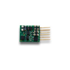 Digitrax - DZ126IN - Z / N / HO DCC Decoder, 6 Pin NEM 651 type plug, 2-Function, 1 Amp