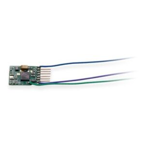 Digitrax - DZ146IN - Z / N / HO DCC Decoder, Series 6 NEM 651 Plug, 4-Function, 1A_x000D_ with 6 Pin NEM 651 Type Plug