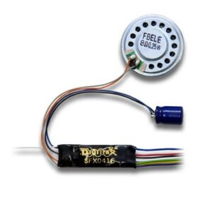 Digitrax - SFX0416 - HO Sound Decoder, 8 Bytes 4-Function 1A