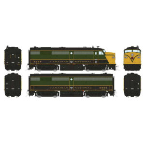 Rapido HO FPA-2u & FPB-2u Canadian National "1954 Scheme" w/ DCC & Sound