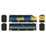 Échelle H0 - Rapido Locomotive Diesel Set Fpa Fpb Ph via Rail Canada Échelle H0 - Rapido Locomotive Diesel Set Fpa Fpb Ph via Rail Canada