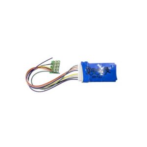 Digitrax - DH127P - HO 2-Function Mobile Decoder w/ 9 Pin to DCC Medium Plug 3.0” harness