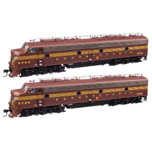 Walthers Proto HO E8A-A Set Pennsylvania "Five Stripe" w/ DCC & Sound