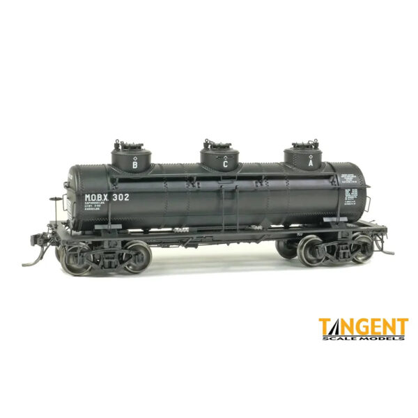 Tangent HO GA 6,000 Gal 3 Compartment Tank Car Mobil Oil "MOBX"
