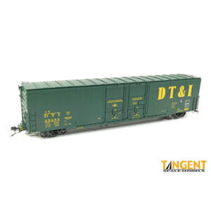 Tangent HO 60' Greenville Double Door Box Car Detroit Toledo & Ironton "Green Repaint"