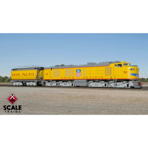 Scale Trains N Rivet Counter Standard Turbine & Tender Union Pacific w/ DCC & Sound