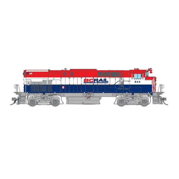Rapido HO M420 British Columbia Railway "Red, White, & Blue" w/ DCC & Sound