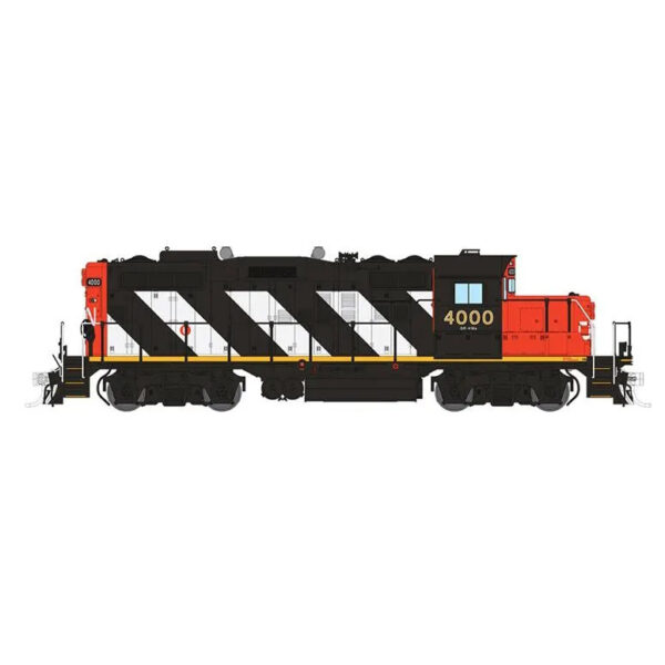Rapido HO GP9rm Canadian National "Stripes"