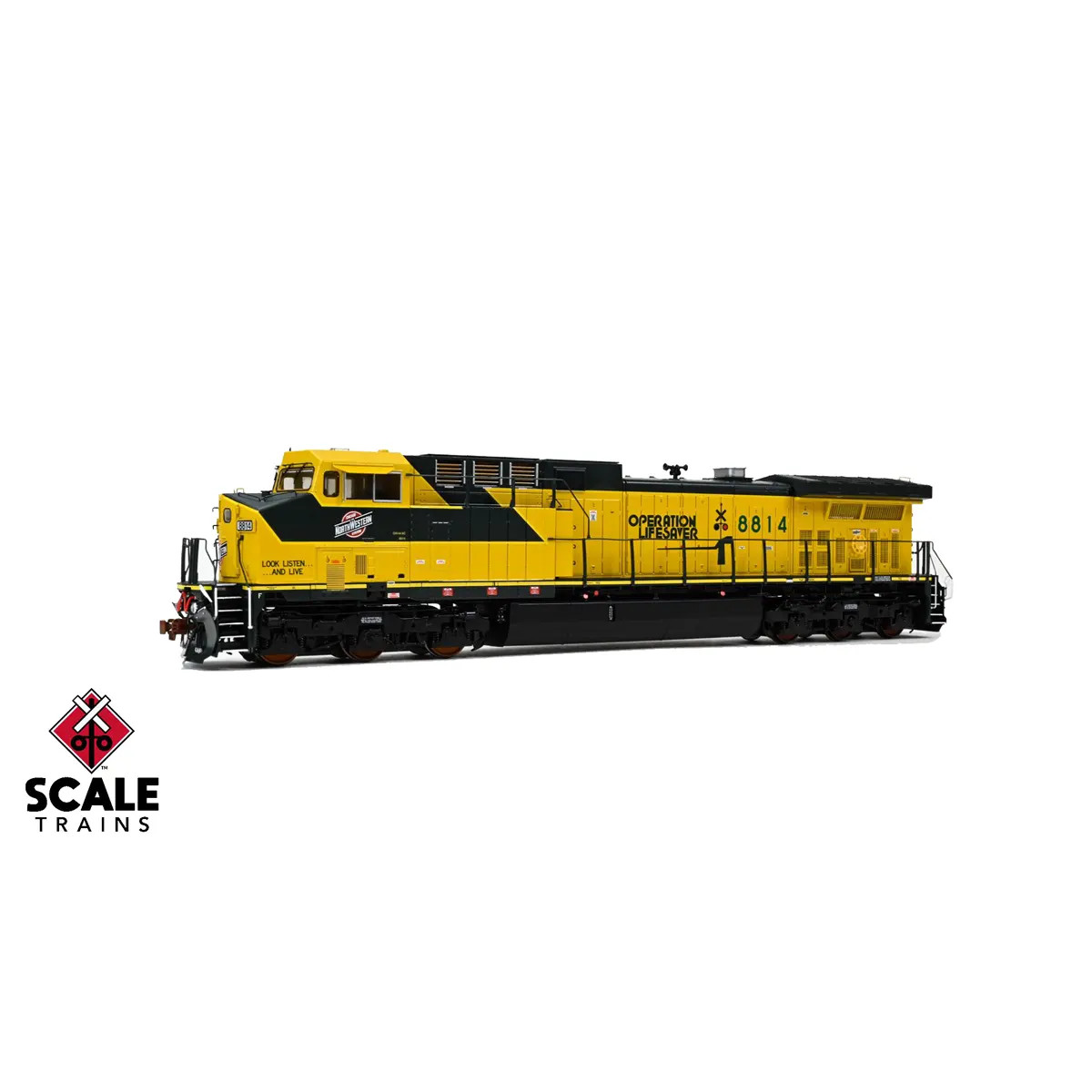 Scale Trains HO Rivet Counter AC4400CW Chicago Northwestern "Operation Life Saver"
