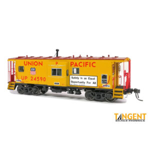 Tangent HO ICC Rock Island Bay Window Caboose Union Pacific "1981+ Equal Opportunity for All" w/ Lights