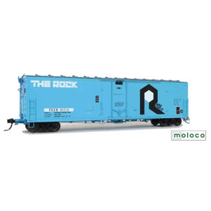 Moloco HO 50' RBL Plate B Boxcar, Center Door Fruit Growers Express "FGER, ex ROCK, Repaint 2-77"