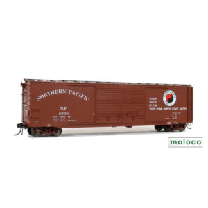 Moloco HO 50' NP Brainerd Built Center Double Door Box Car Northern Pacific "1956-57 Delivery"