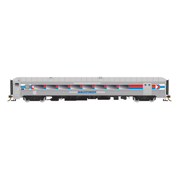 Rapido HO PS County Car with Baggage Amtrak "Phase I" w/ Lights