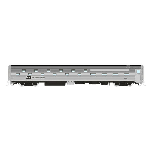 Rapido HO Budd Slumbercoach Burlington Northern w/ Lights