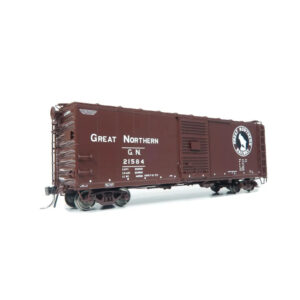 Rapido HO 40' St. Cloud 12 Panel Box Car Great Northern "Mineral Red"