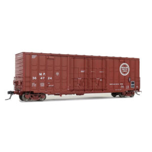Moloco HO 50' ACF Hi-Cube Waffle Box Car Double Plug Door Missouri Pacific "Delivery 8-74"