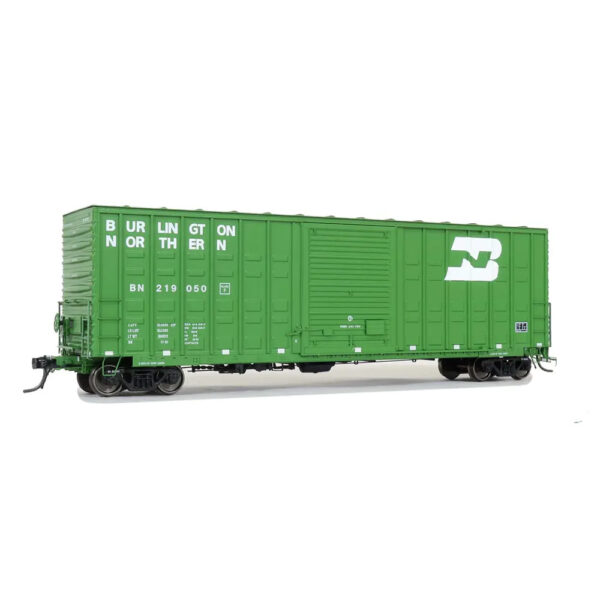 Moloco HO 50' ACF Hi-Cube Waffle Box Car Sliding Door Burlington Northern "Repaint 1981"
