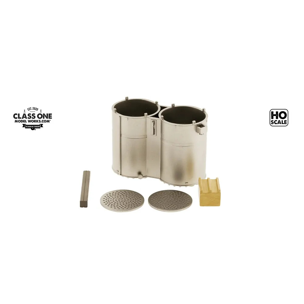 Class One Model Works HO Industrial Mix Tanks Load