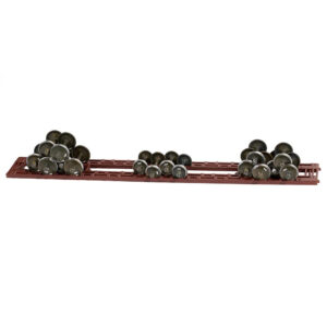 Class One Model Works HO Wheel Rack for 50' Car w/ 16 Assorted Wheelsets "Brown"