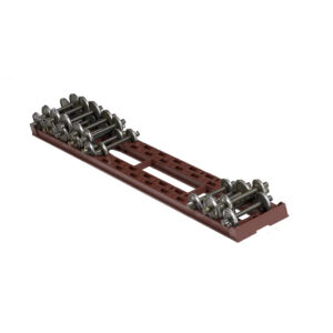 Class One Model Works HO Wheel Rack for 60' Car w/ 22 Assorted Wheelsets "Brown"