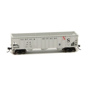 Bowser HO 70 Ton 12 Panel 3 Bay Hopper Norfolk Southern "Gray, Blt. 2-66"