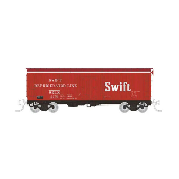 Rapido N General American 37' Meat Reefer Swift "Red"