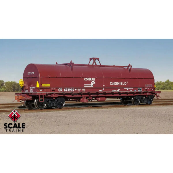 Scale Trains HO Rivet Counter Thrall-Trinity 42' Coil Steel Car Conrail "Oxide Red"