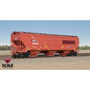 Scale Trains HO Rivet Counter Gunderson 5188 Covered Hopper AOKX "Fantasy, Stand in for Similar Gunderson 5188""
