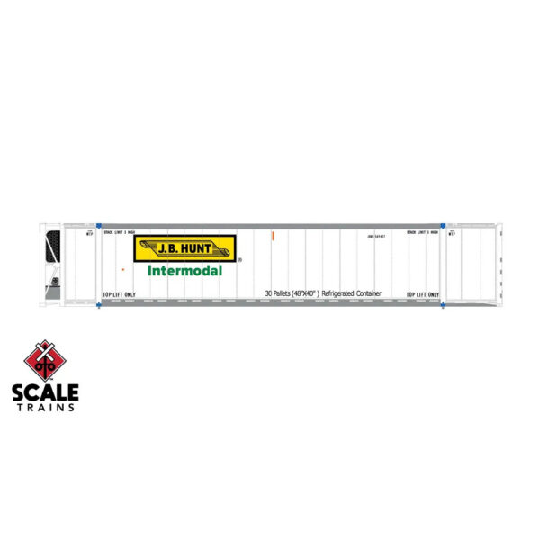 Scale Trains N 53' CIMC Reefer Container JB Hunt "Intermodal" 3 Pack