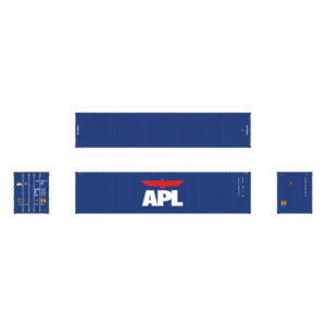 Aurora Miniatures HO 40' High Cube Container APL "Large Logo" 3 Pack