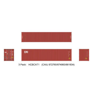 Aurora Miniatures HO 40' High Cube Container CAI 3 Pack