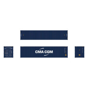 Aurora Miniatures HO 40' High Cube Container CMA CGM 3 Pack