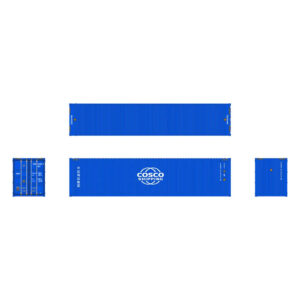 Aurora Miniatures HO 40' High Cube Container Cosco 3 Pack