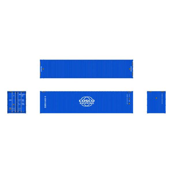 Aurora Miniatures HO 40' High Cube Container Cosco 3 Pack