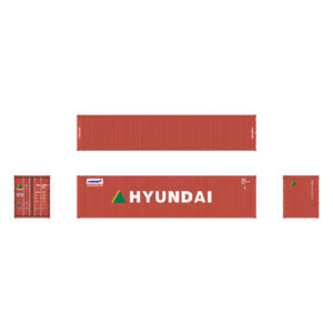 Aurora Miniatures HO 40' High Cube Container Hyundai 3 Pack