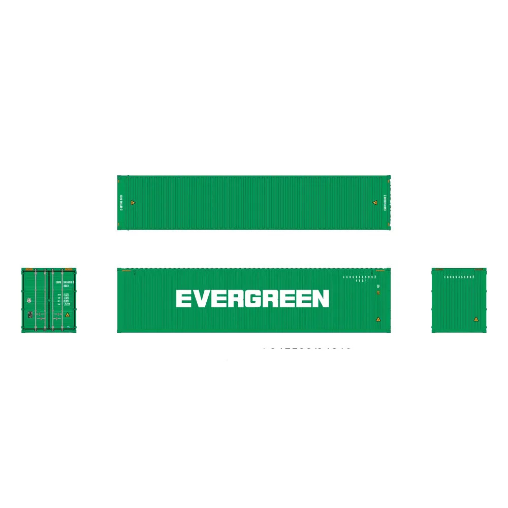 Aurora Miniatures HO 40' High Cube Container Evergreen 3 Pack