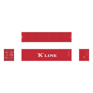 Aurora Miniatures HO 40' High Cube Container K Line 3 Pack