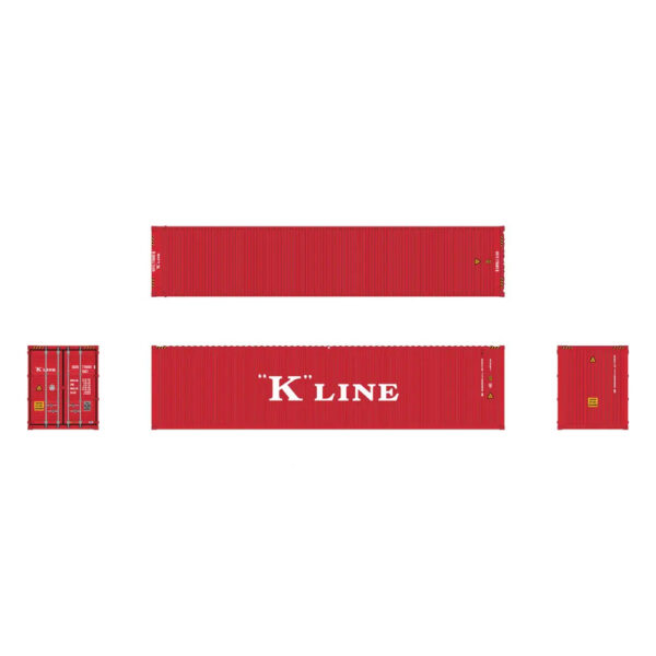 Aurora Miniatures HO 40' High Cube Container K Line 3 Pack