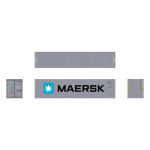 Aurora Miniatures HO 40' High Cube Container Maersk 3 Pack