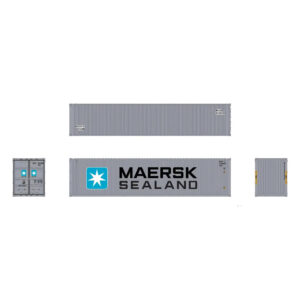 Aurora Miniatures HO 40' High Cube Container Maersk Sealand 3 Pack